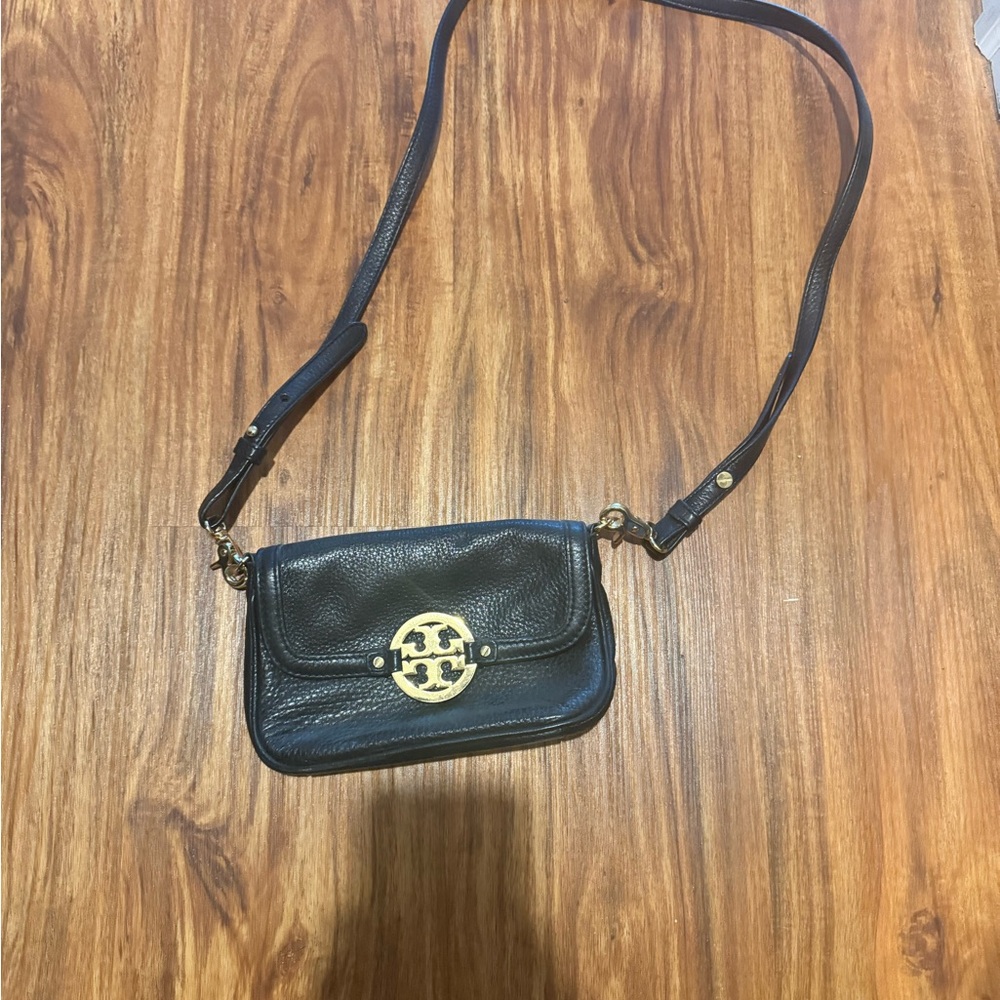 Tory Burch Black Leather Crossbody Bag